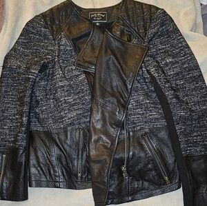 Chic Black and Gray Women's Jacket